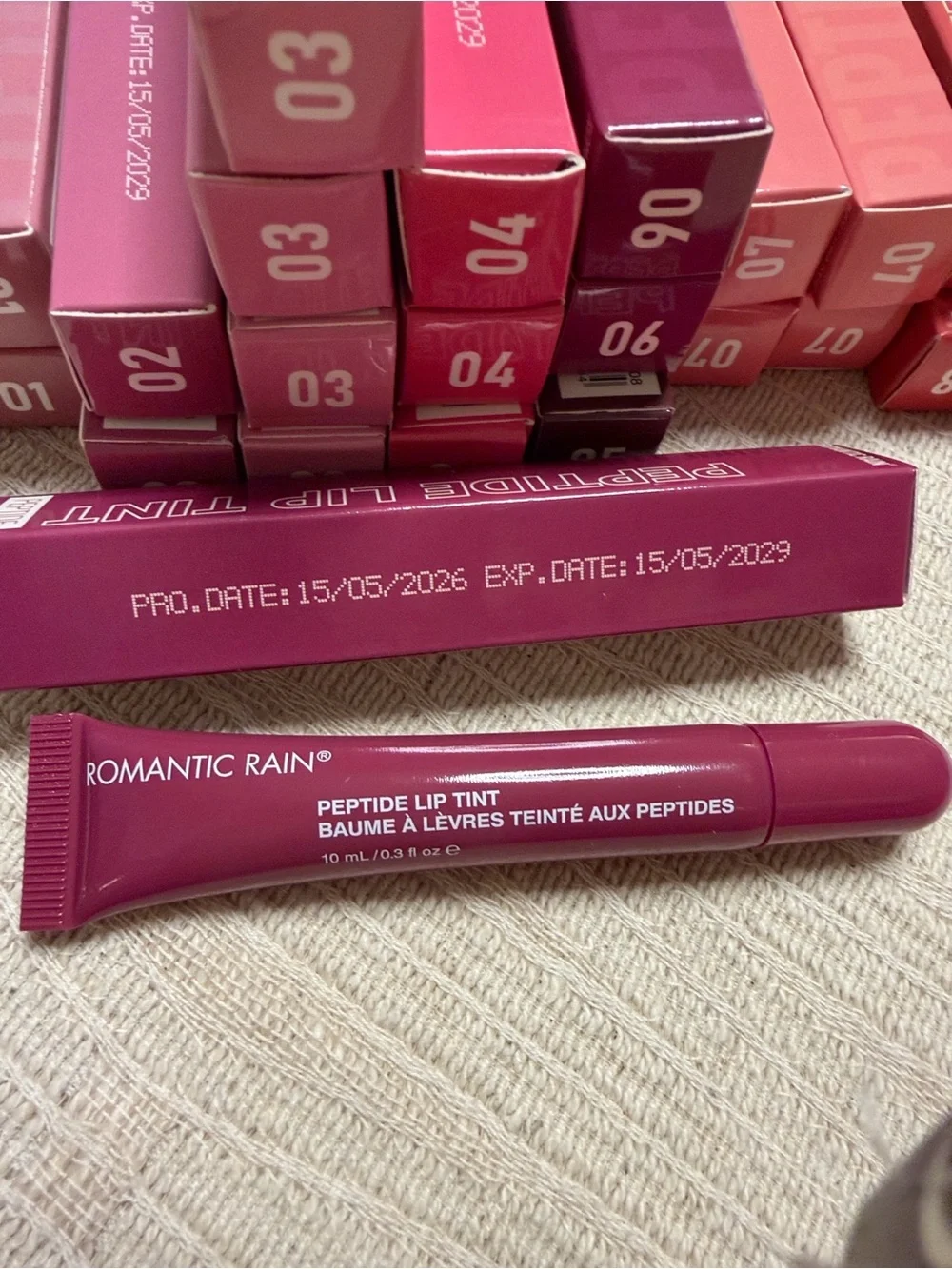 Romantic Rain Peptide Lip Tint - Plum Pink Shade 6 NIB
